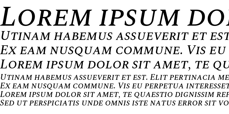 Sample of Spectral SC Medium Italic