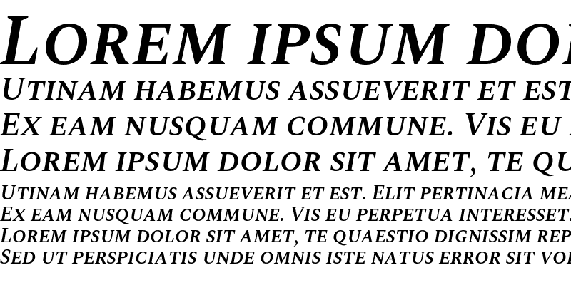 Sample of Spectral SC SemiBold Italic