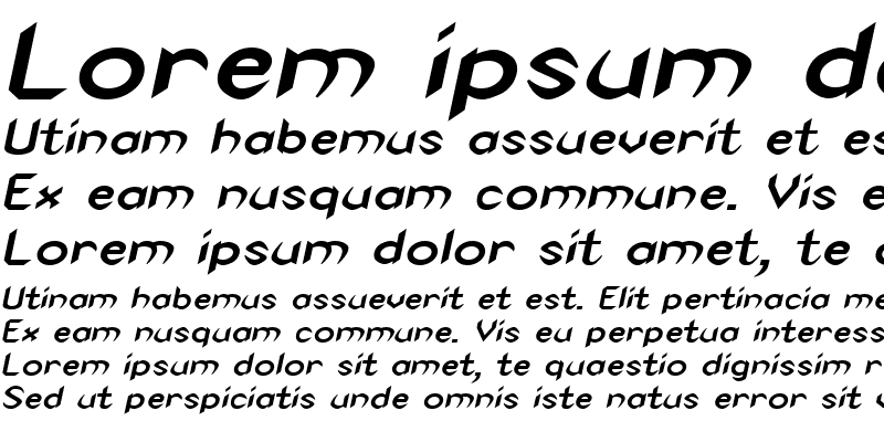 Sample of Spike-Extended Bold Italic