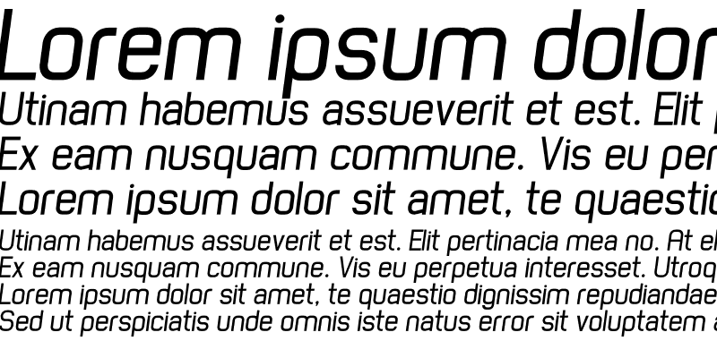 Sample of Spinn Italic