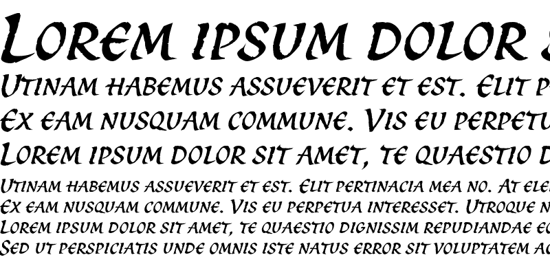 Sample of SpiritScf ITC Italic