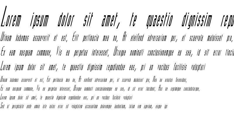 Sample of Splain Italic