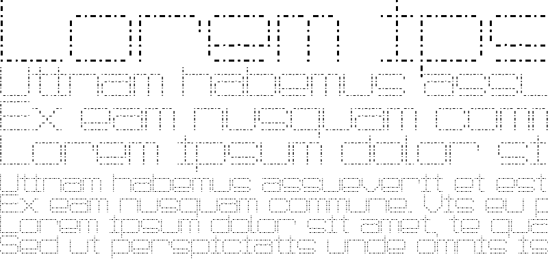 Sample of Spot Matrix Regular