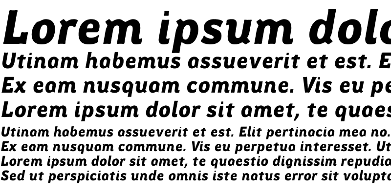Sample of SpotkaBlack Italic