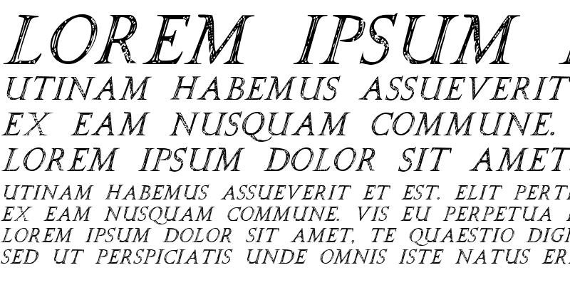 Sample of SPQR Italic