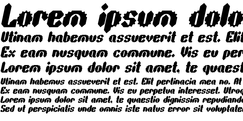 Sample of Sprokett Outerkog Italic