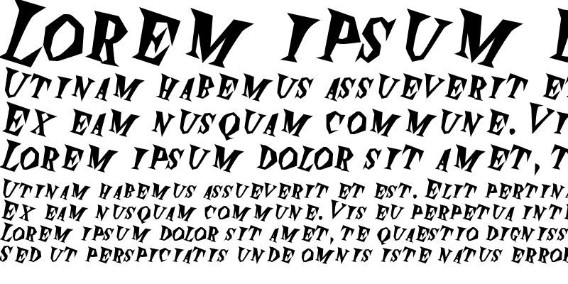Sample of SpunkExtended Italic
