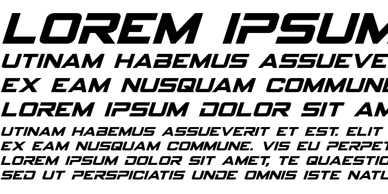 Sample of Spy Agency Italic Italic
