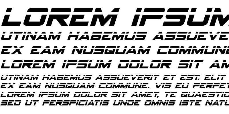 Sample of Spy Agency Laser Italic Italic