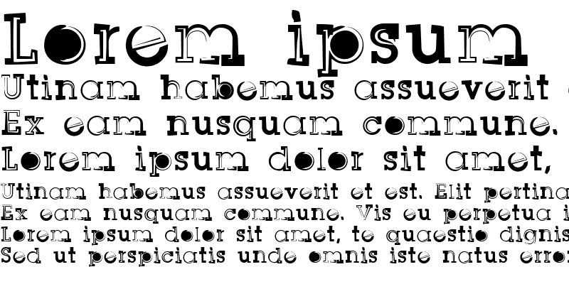 Sample of SqSerifOne