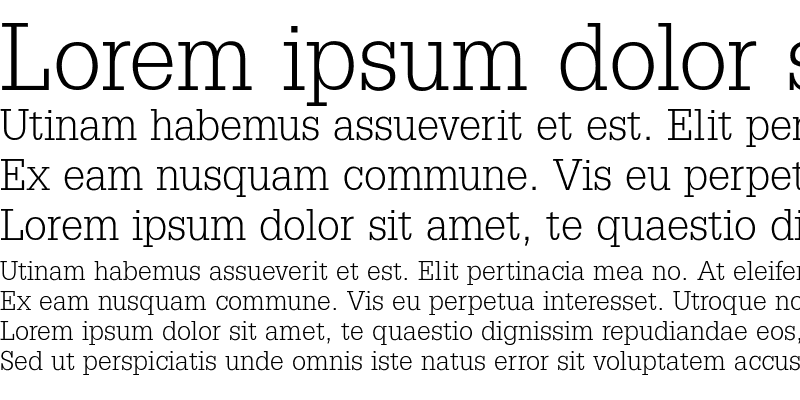 Sample of SquareSerif