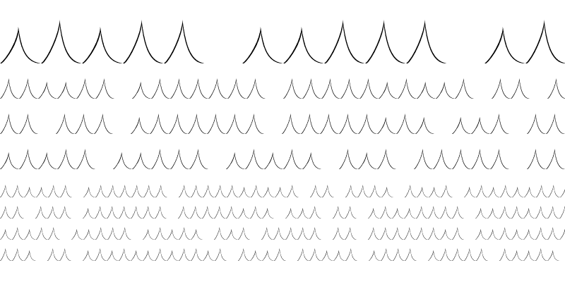 Sample of Squiggley Plain Regular