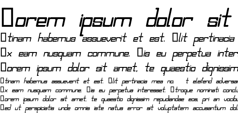 Sample of SquircleCirquare semiserif  regularitalic