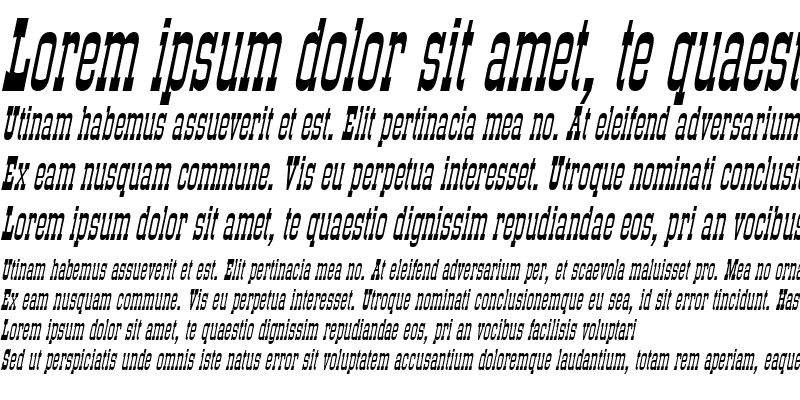 Sample of StagecoachCondensed Italic