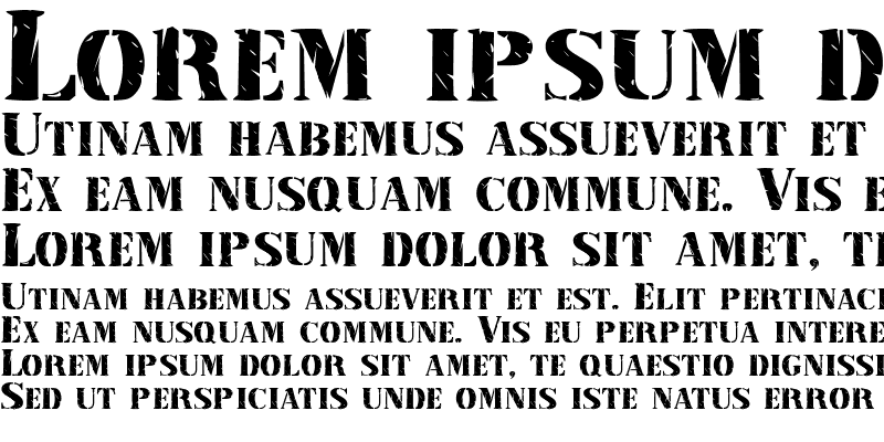 Sample of Stamp Font