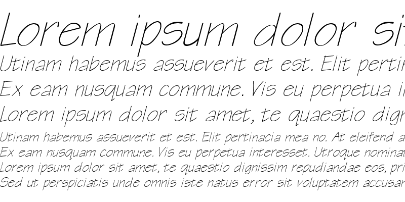 Sample of Stand 8 Italic