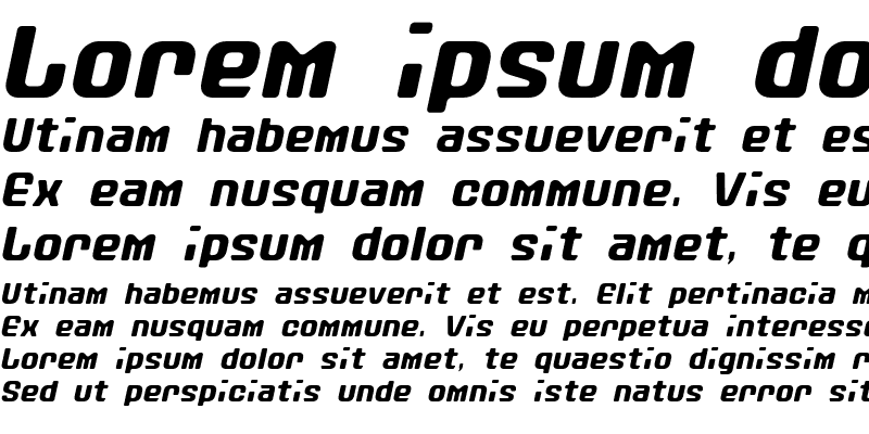 Sample of Stanley Alphabet Oblique