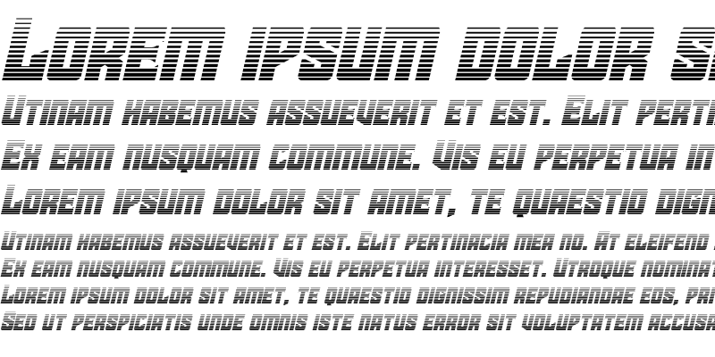 Sample of Star Guard Gradient Italic Italic