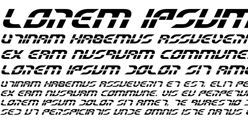 Sample of Starfighter Beta Bold Italic Bold Italic