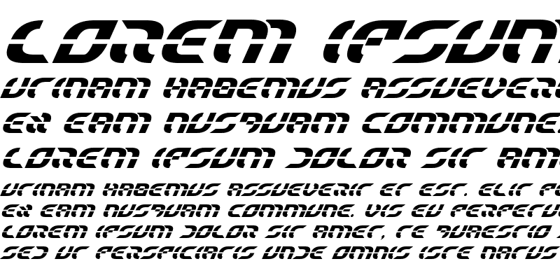Sample of Starfighter Bold Italic Bold Italic