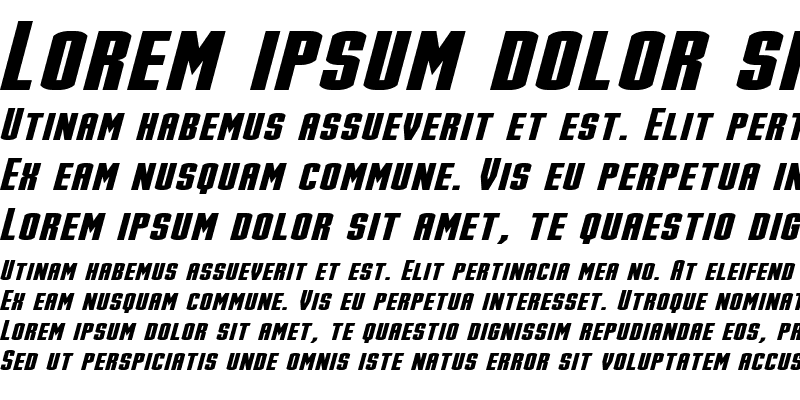 Sample of Stark Italic