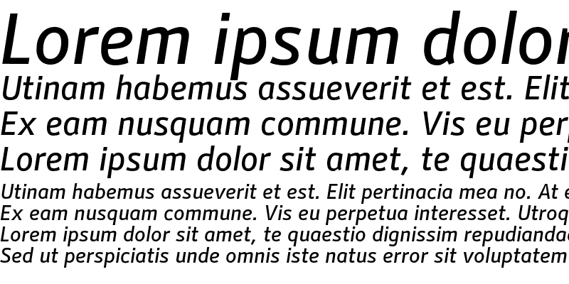 Sample of Stat Text Pro Medium Italic