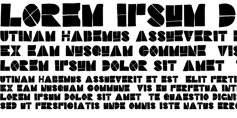 Sample of Stefffont Set A