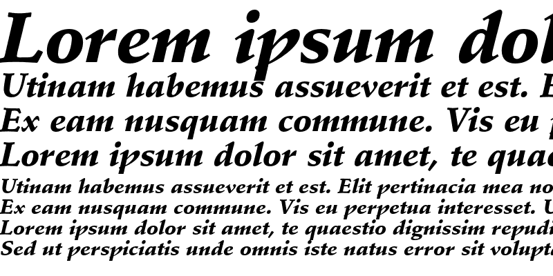 Sample of Stempel Schneidler Std Black Italic