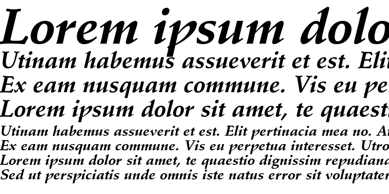 Sample of Stempel Schneidler Std Bold Italic