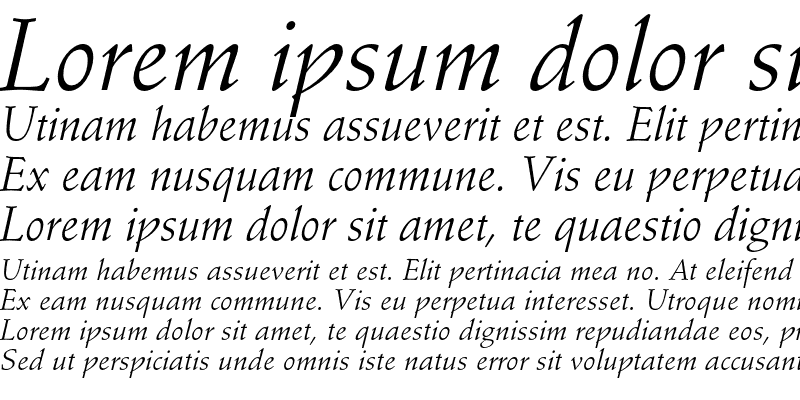Sample of Stempel Schneidler Std Italic
