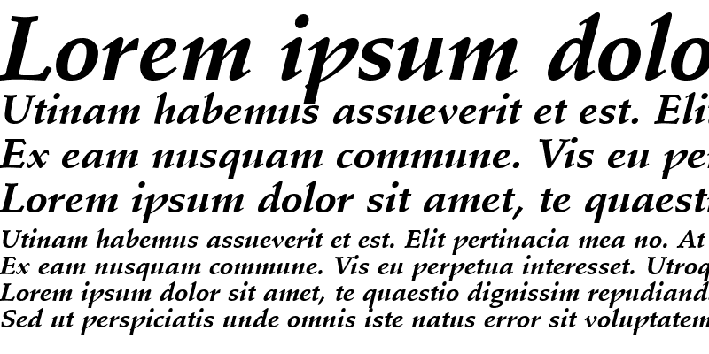 Sample of StempelSchneidler LT Bold Italic