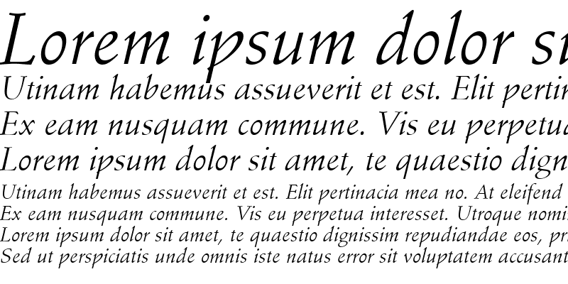 Sample of StempelSchneidler LT Italic