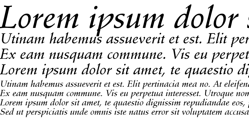 Sample of StempelSchneidler LT Medium Italic