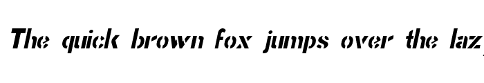 Preview of Stencil Gothic Italic JL Regular