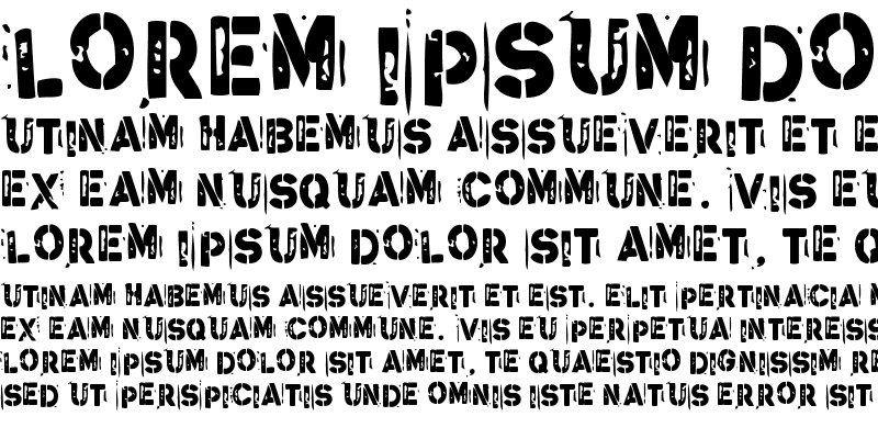 Sample of Stencil Guerrilla Regular