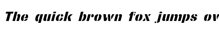 Preview of StencilSans Extrabold Italic