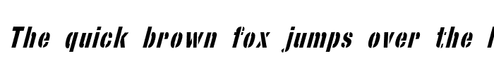 Preview of StencilSans Italic
