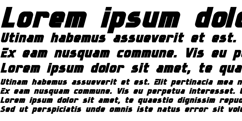 Sample of Sternbach Bold Italic