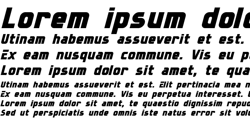 Sample of Sternbach Italic