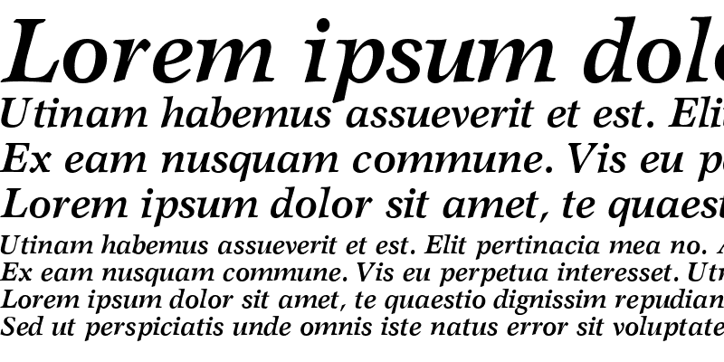 Sample of Steward Bold Italic