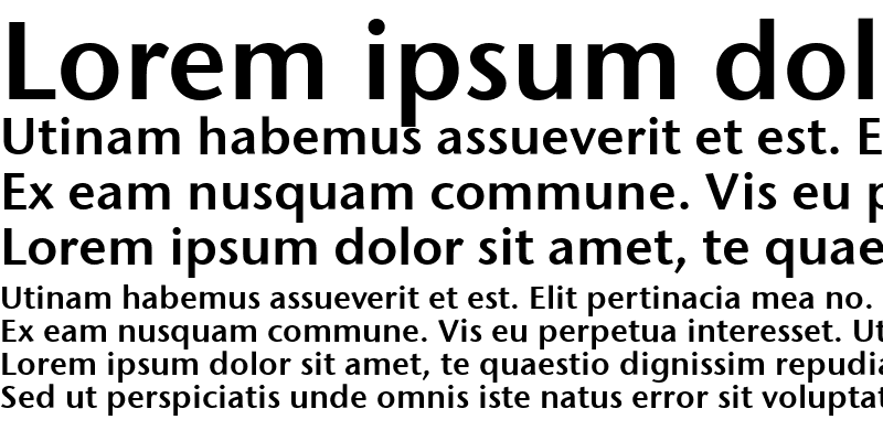 Sample of Stone Sans ITC Semi