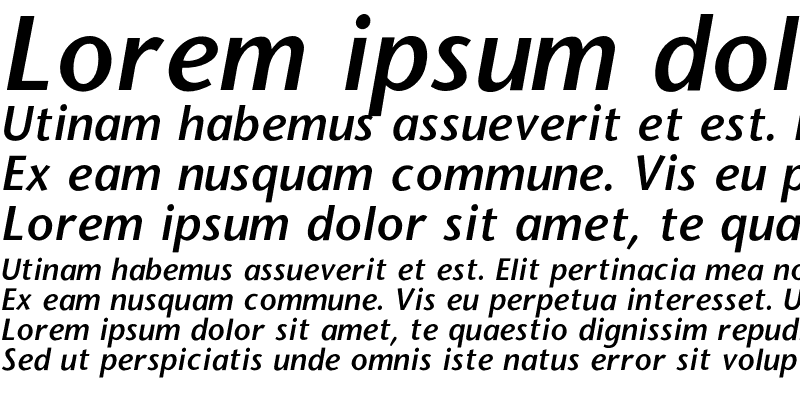 Sample of Stone SansSemiBold Italic