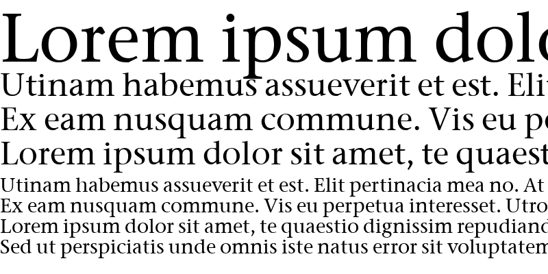 Sample of Stone Serif ITC Medium