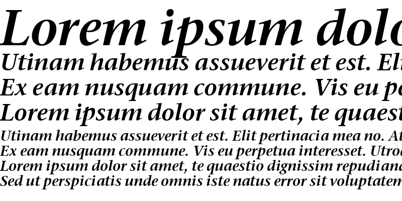 Sample of Stone Serif ITC Semi Italic