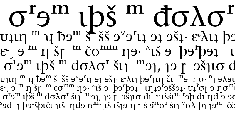 Sample of Stone Serif PhoneticAlternate