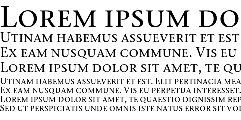Sample of Stone Serif SC ITC Medium