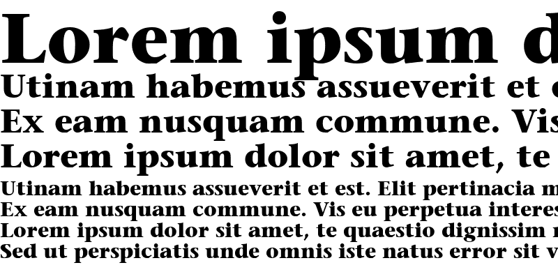 Sample of StoneSerif LT Bold