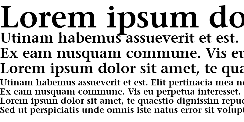 Sample of StoneSerif LT Bold