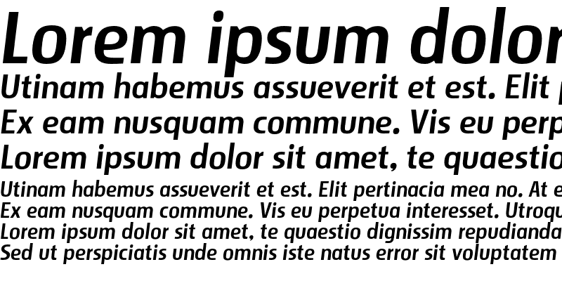 Sample of Storm Sans Std Italic
