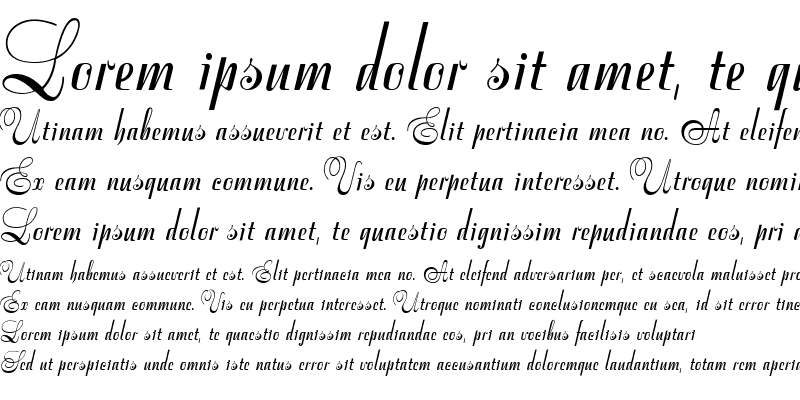 Sample of Stradivari script